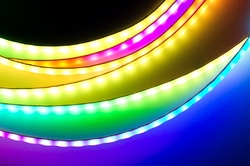 Digitální COB LED pásek WS2812B, RGB, 5V, 160led/m, 5mm šířka, IP30