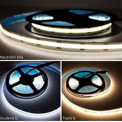 Kompletní osvětlení kuchyňské linky či pracovního stolu (COB LED pásek+zdroj)
