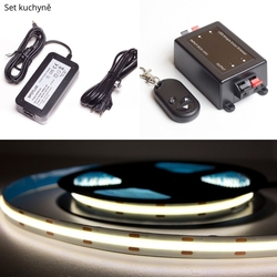 Kompletní osvětlení kuchyňské linky či pracovního stolu (COB LED pásek+zdroj)