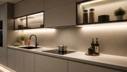 Kompletní osvětlení kuchyňské linky na míru (COB LED pásek+zdroj), neutrální bílá