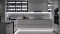 Kompletní osvětlení kuchyňské linky na míru (COB LED pásek+zdroj), studená bílá