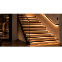 Kompletní LED set pro osvětlení schodiště – schodnice a zábradlí (LED pásek+zdroj+ovladač)