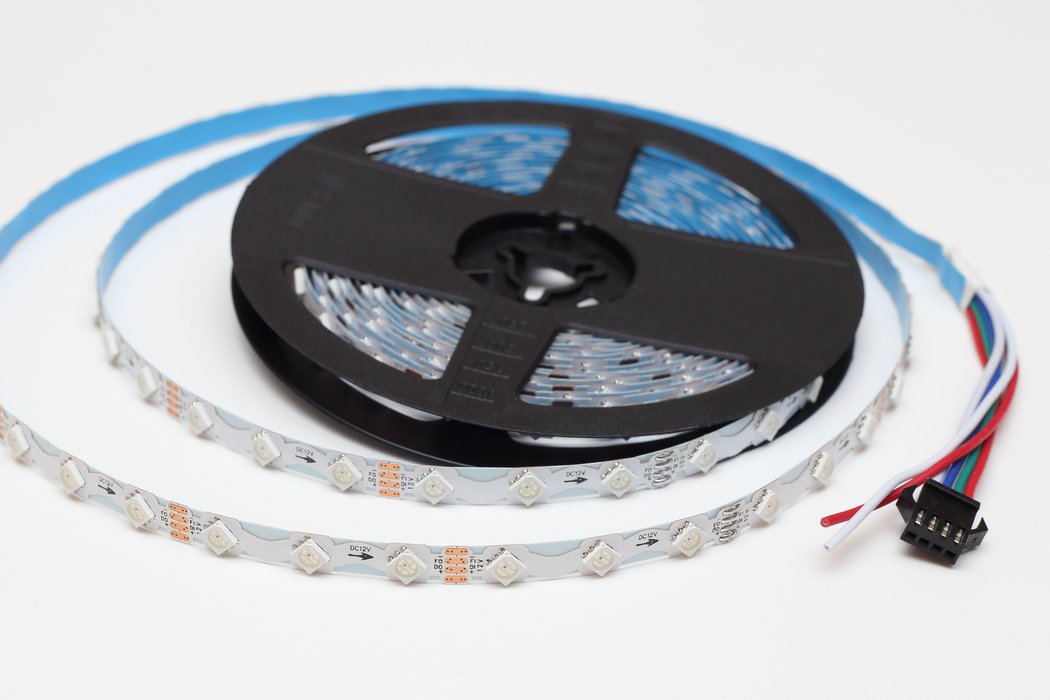 Ohýbatelný LED pásek digitální WS2815 ve tvaru S, 12V, 60led/m, 1 metr, IP30 