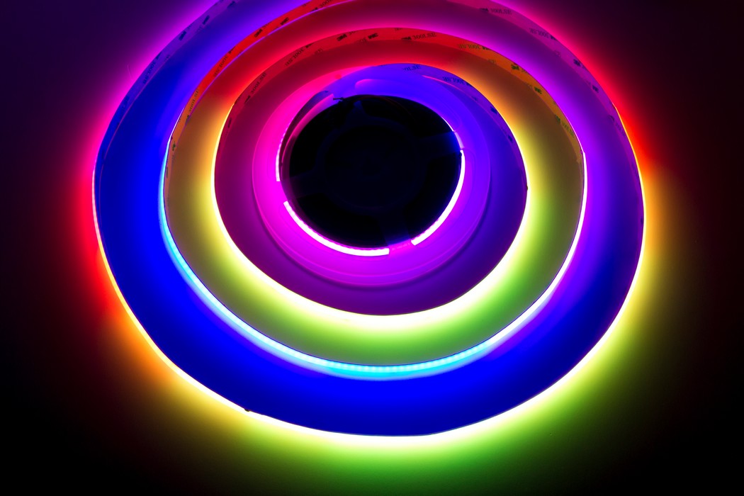 Digitální COB LED pásek RGB, 12V, 720led/m, 1 metr, IP30