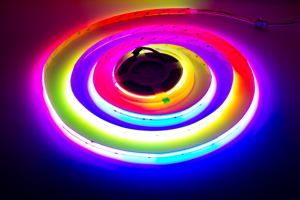 Digitální COB LED pásek RGB, 12V, 720led/m, 1 metr, IP30