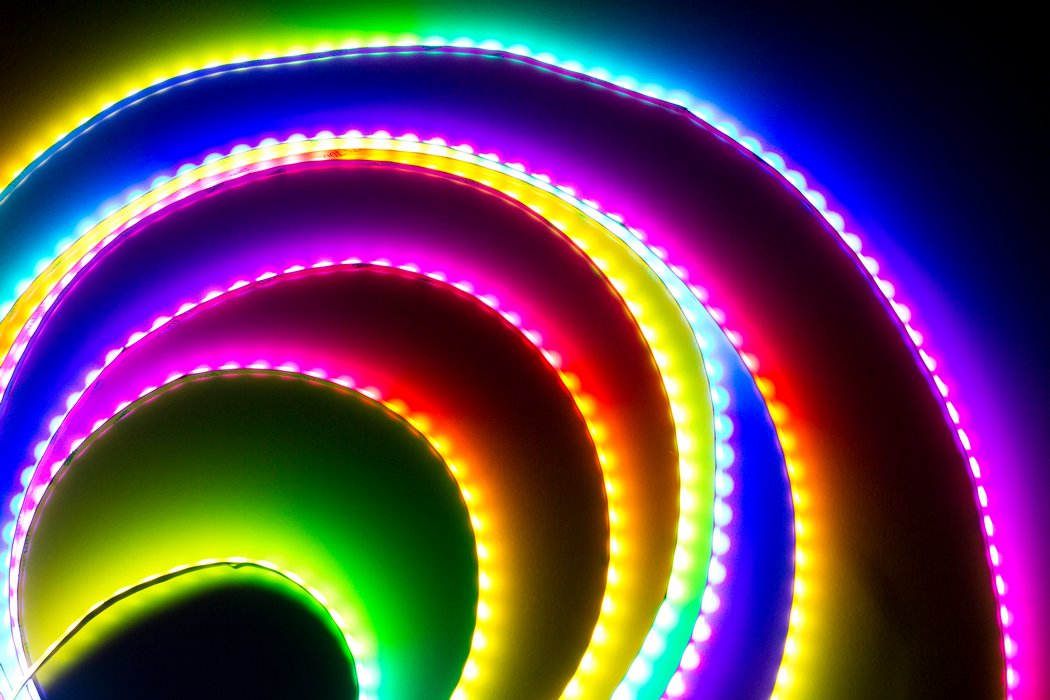 Digitální COB LED pásek WS2812B, RGB, 5V, 160led/m, 10mm šířka, IP30