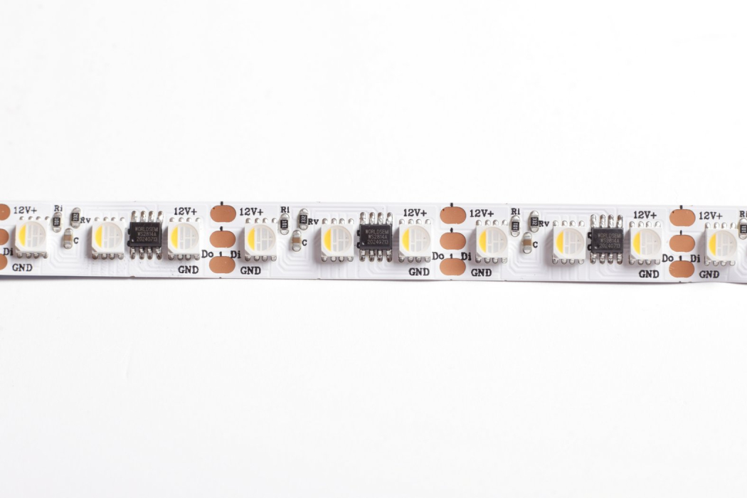 LED pásek digitální WS2814 RGBW, teplá bílá, 12V, 84led/m, 1 metr, IP30