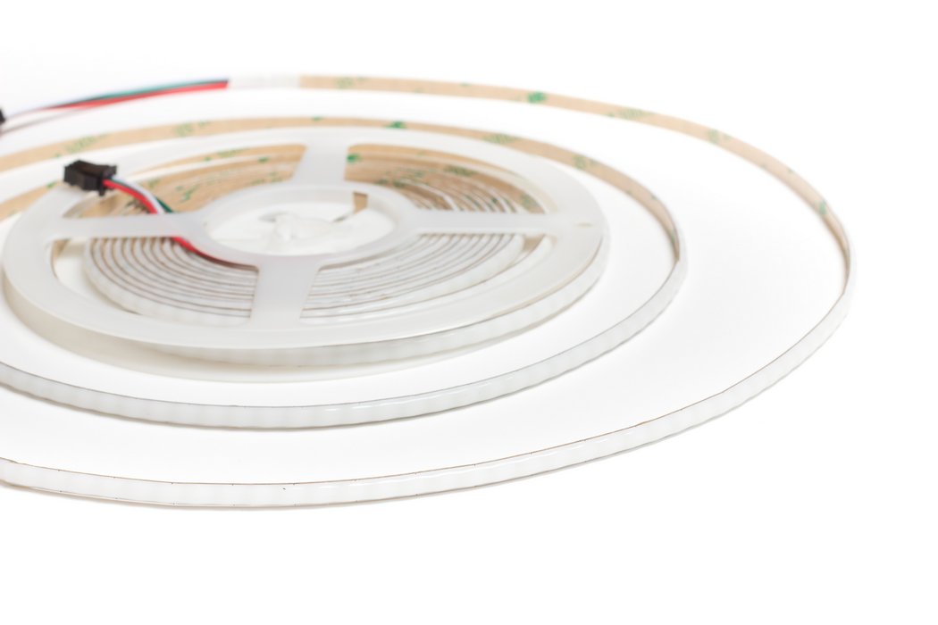 Digitální COB LED pásek WS2812B, RGB, 5V, 160led/m, 5mm šířka, IP30