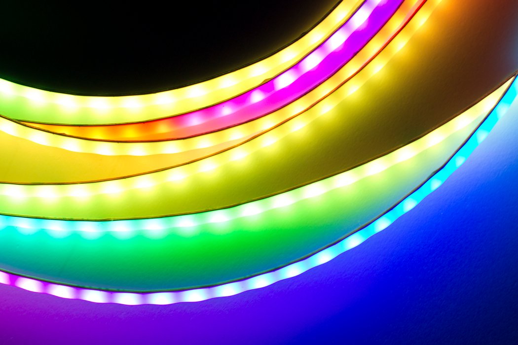 Digitální COB LED pásek WS2812B, RGB, 5V, 160led/m, 5mm šířka, IP30