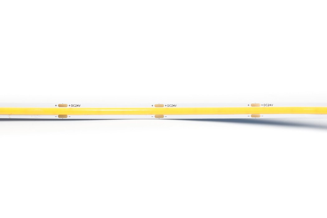 COB LED pásek 480led/m, 24V, 9W/m, teplá bílá 3000K, Ra >90
