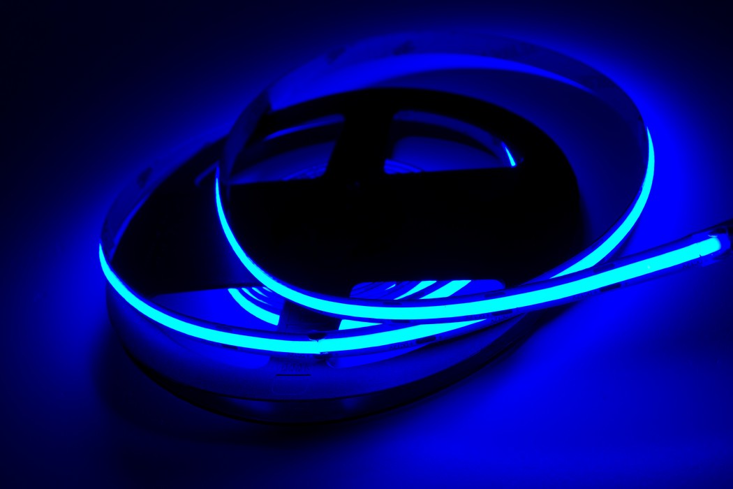 COB LED pásek 480led/m, 12V, 11W/m, modrý