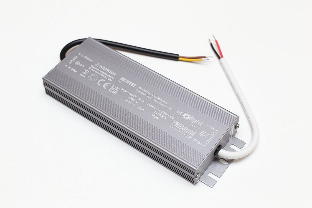 Spínaný zdroj 24V 6,25A 150W IP67 Slim