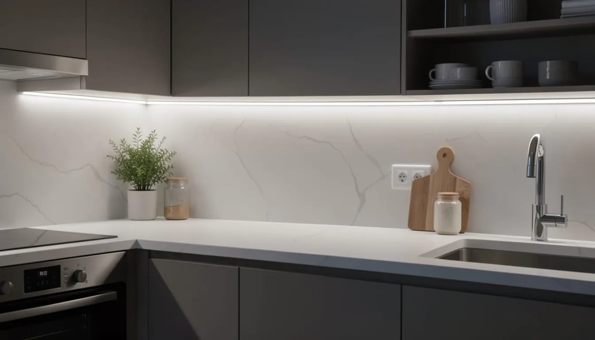 Hotový COB LED  set 12V na osvětlení kuchyňské linky a pracovní plochy