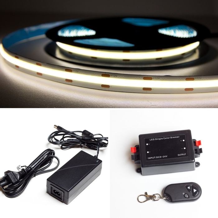 Hotový COB LED  set 12V na osvětlení kuchyňské linky a pracovní plochy